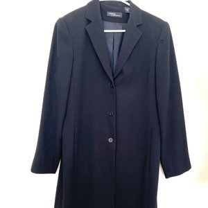 Black Long Jacket/Blazer - Size 8 - Valerie Stevens